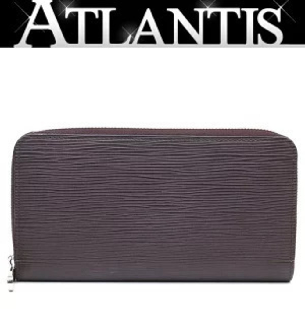 Louis Vuitton Zippy Wallet Round Zipper Long Epi Leather Cassis